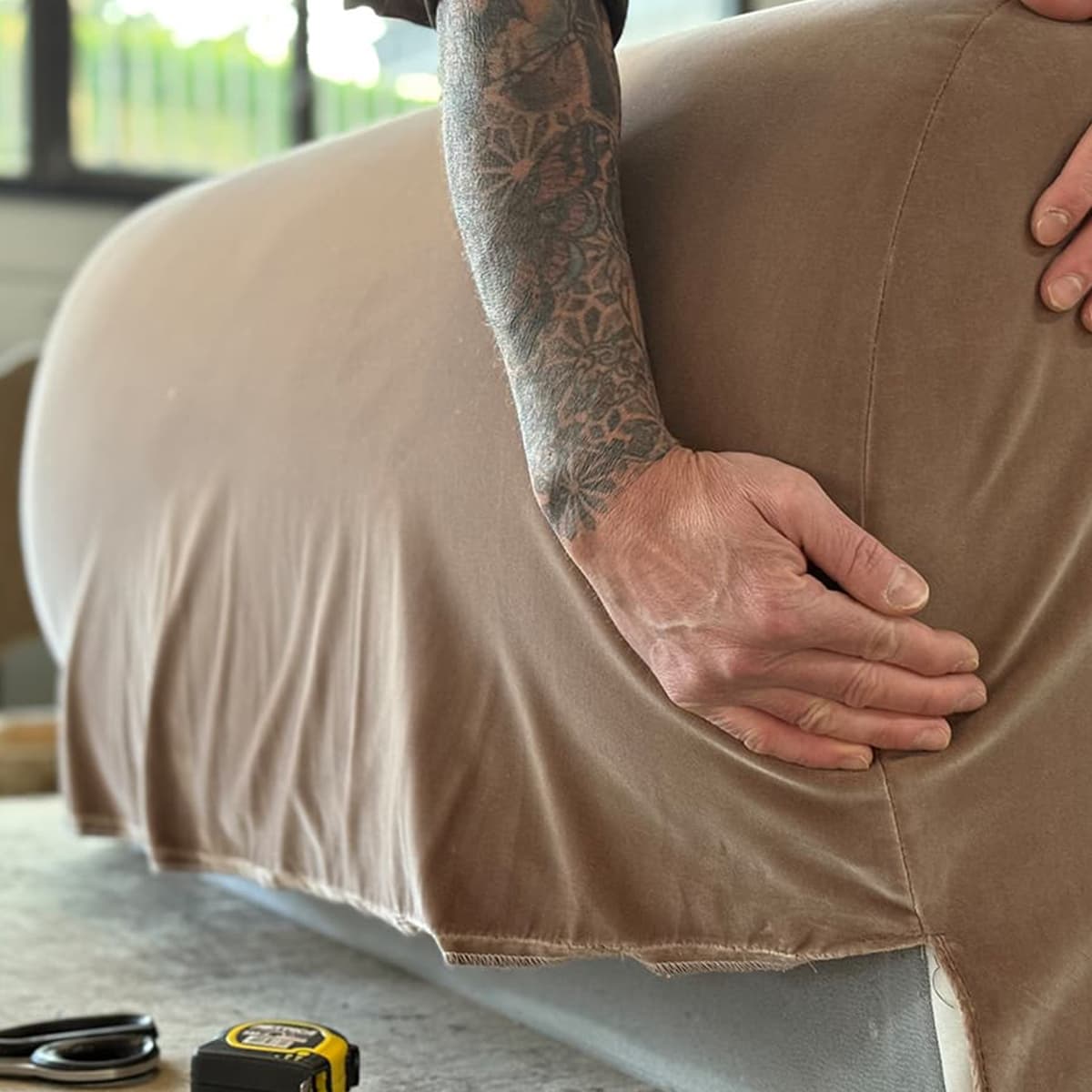 lavorazione sartoriale_tappezzeria divano