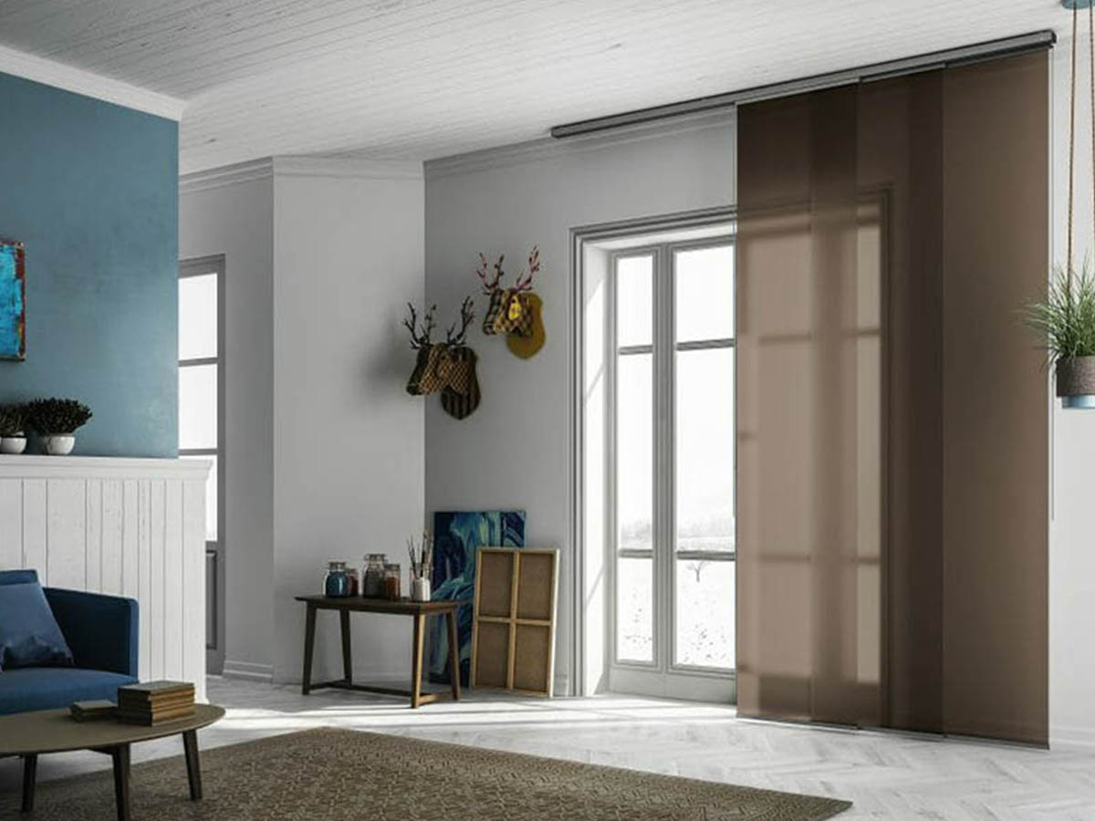 Tende a pannello su misura per interni luminosi realizzate da Tappezziere Dell’Orto Milano