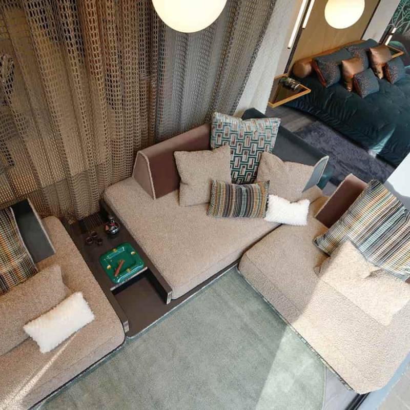 aereo_divano su misura_tessuto bouclè