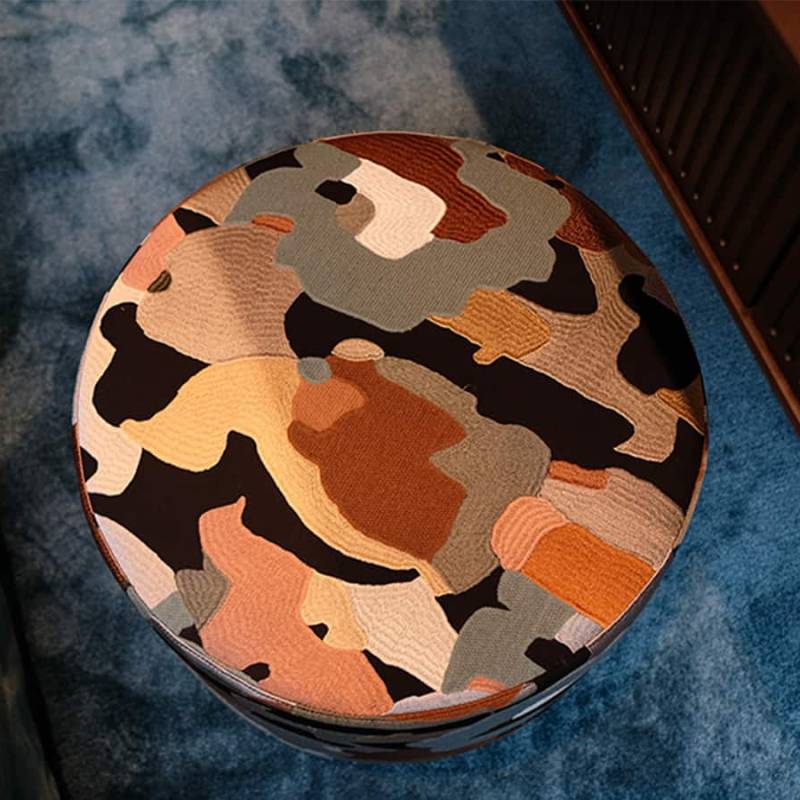 alba_pouf su misura_tessuto colorato