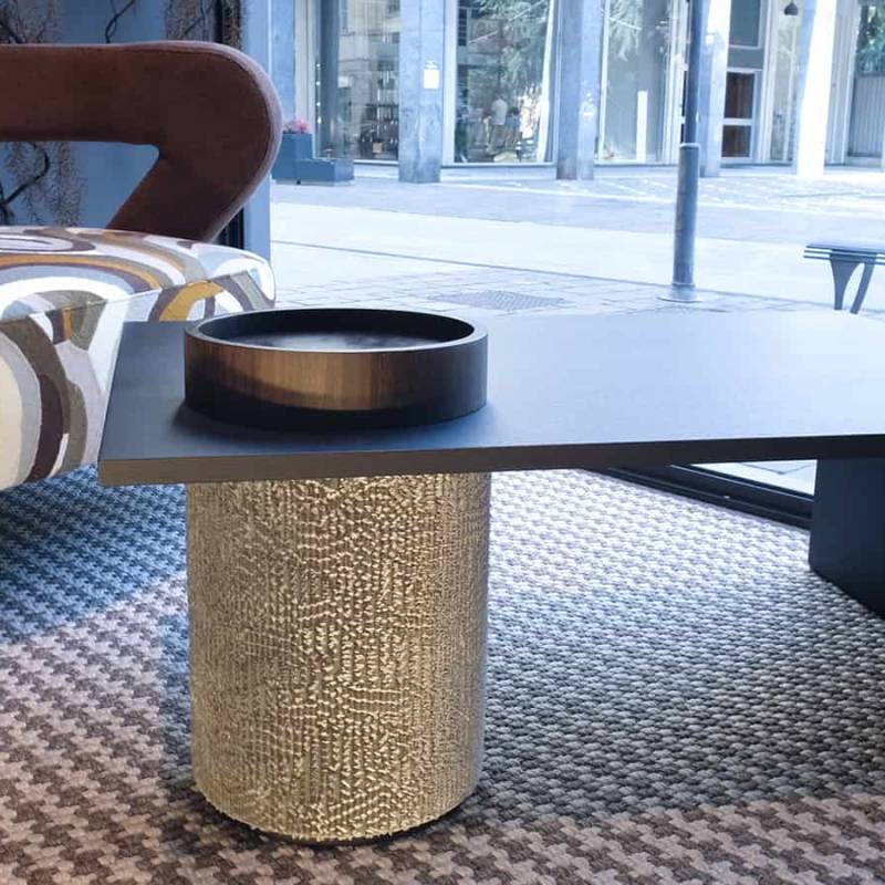 bosco_tavolino design_particolare tessuto e legno