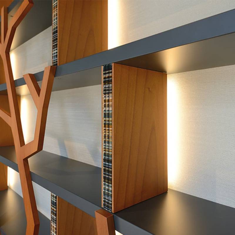 lumia_libreria design_mobili in tessuto