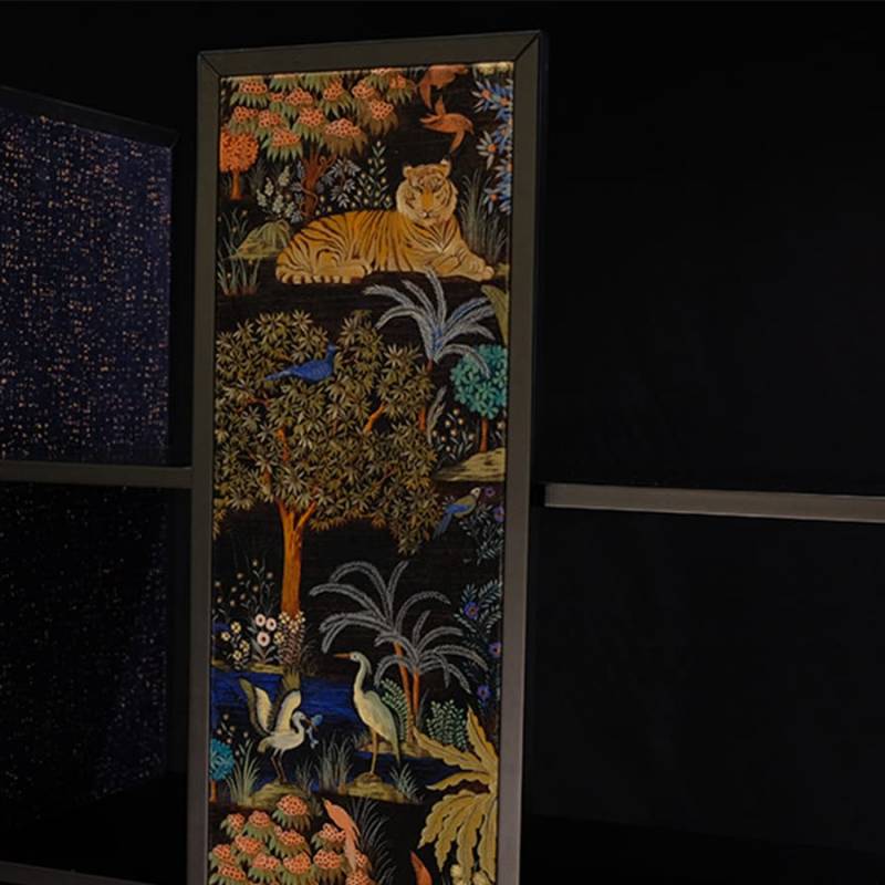 sahara_libreria su misura_mobili in tessuto