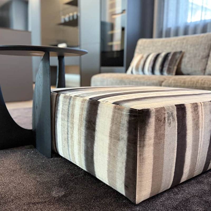 tramonto_pouf su misura_tessuti arredo design